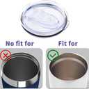 12 oz Press-in replacement lid - Compatible with swig121822 oz Tumbler lid. Pack of 2.(Included 1 straws and 1 Straw brush)