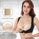 Werena Women Posture Corrector Back Brace Support Bra Shaper Vest Sleeveless Shapewear Tops (Black, M)