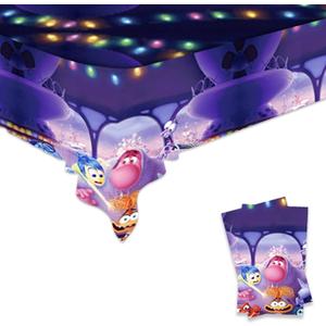 2Packs Inside Out Tablecloth Disposable Tablecover Birthday Party Supplies and Decorations for Kid Boy Baby Shower Rectangle Tables 70"X42"