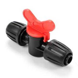12 Pieces 1/2 Inch Drip Irrigation Valve Fittings, 1/2'' Barbed Shut Off Valve for 1/2 Inch Irrigation Tubing (1/2" ID x 0.640" OD) Anti-leak Straight Irrigation Parts for Garden System