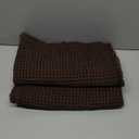 MIULEE Set of 2 Waffle Bathroom Rugs, Boho Bath Rugs Non Slip Washable, Super Absorbent Bath Mats, Ultra Soft Rubber Backed Shower Mats for Bathroom Floor, Tub and Shower, Chocolate, 18x30 Inch