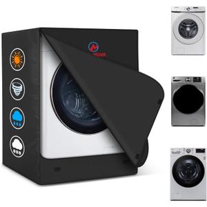 Comnova Washing Machine Cover Front Load - 600D Outdoor Washer and Dryer Covers Heavy Duty & Waterproof, Premium Washer Cover Universal Fits Most Front-Loading Washer (27" W x 33" D x 39" H)