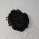 Kalyss 16" Women's Short Afro Kinky Curly Hair Black Wigs for Black Women Afro Wig Large Bouncy and Soft Natural Looking Premium Human Hair Blended Hair Wigs for Women,150% Density