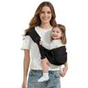 MISSWISDOM Toddler Sling Carrier, Adjustable Baby Carrier Sling 8-40 lbs, Lightweight Toddler Carrier Baby Sling Carrier, Toddler Hip Carriers One Size Fits All, Black