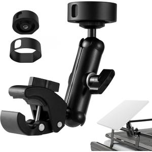 for 2025 Starlink Mini Clamp Mount and 2024 Pipe Adapters, Born for Starlink Mini Pipe Adapter and Flat Mount for RV/Pole/Yacht/Camper/Guardrails, 2 in 1 Design