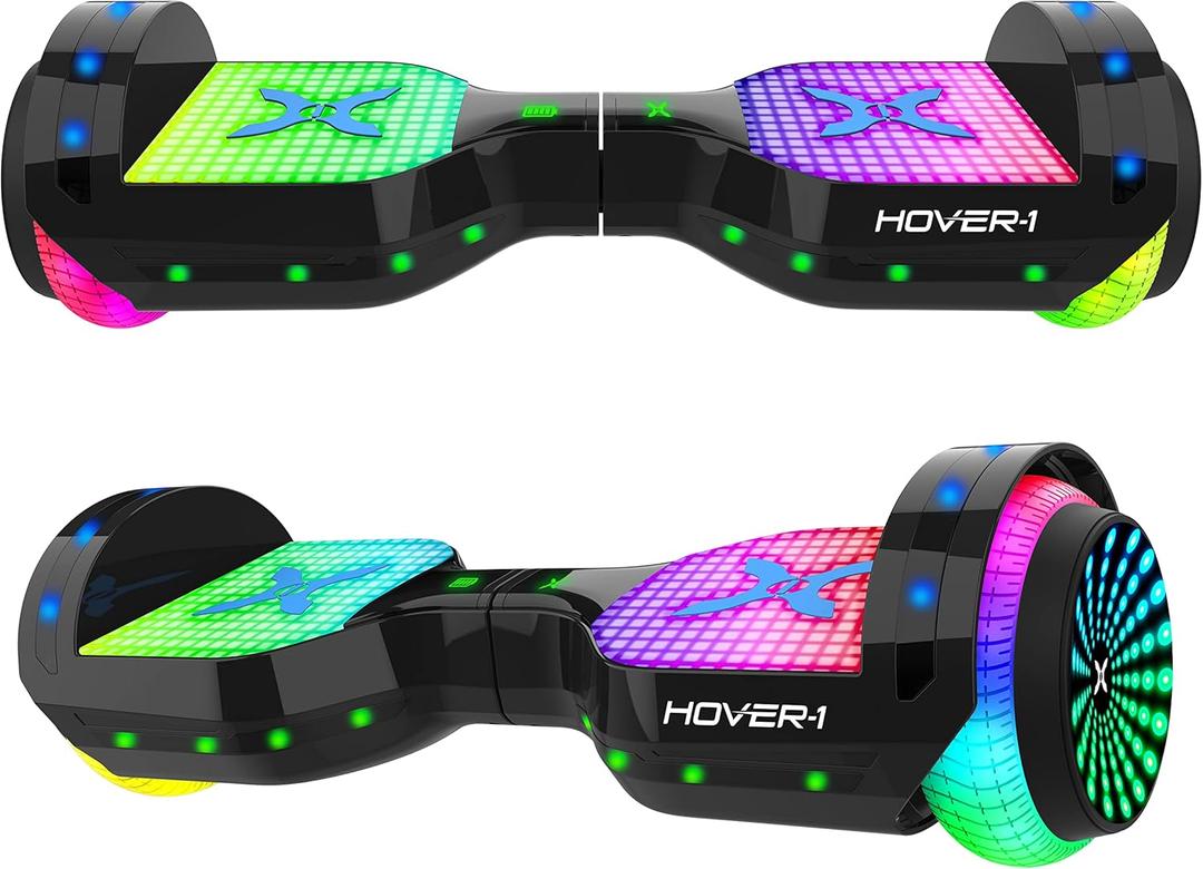 Hover-1 Astro Electric Self Balancing Scooter - 7MPH Top Speed, 9 Mile Range, 5HR Run-Time, Built-In Bluetooth Speaker, Self Balancing Boards Rider Modes: Beginner to Expert (Black)