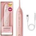 AquaSonic Icon Water Flosser for Teeth  Cordless Rechargeable Oral Irrigator  Waterproof, Portable Dental Cleaning with Jet Tip  Braces Home Travel - Blush