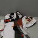 Adult Halloween Costumes for Men Half Black and White Jumpsuit with Accessories Set (Medium)