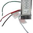 Homewerks Bluetooth Bath Fan Push 4-Button Wall Switch-White Face-RF Compatible