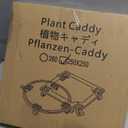 1PC Transparent Clear Color Plant Caddy 10x10 inch Acrylic Heavy Duty Square Plant Stand with 2 Roller Lockable Caster Wheels,Indoor Outdoor Holds Up 150 Lbs Patio/Flower Pot/Dolly