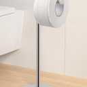 KES Toilet Paper Holder Free Standing with Heavy Weighted Base, Toilet Paper Holder Stand Modern, Toilet Paper Roll Holder Rustproof 18/8 Stainless Steel Polished Finish, BPH283S1