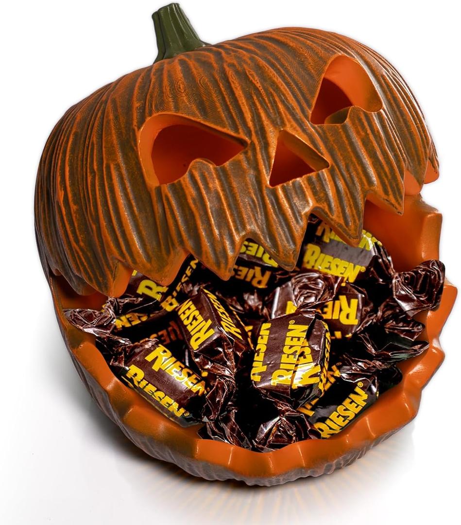 Large Halloween Candy Bowl Pumpkin Candy Dish Jack O Lantern Pumpkin Resin Decorative Bowl Key Bowl For Entryway Table Pumpkin decor