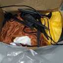 7FT Length Thanksgiving Inflatable Turkey Riding Motorcycle Decorations LED Lighted Blow Up Decoration Decor Home Yard Outdoor Indoor Decoration