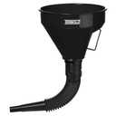 Automotive Flex Funnel with Hose | Wide Mouth Flexible Oil Funnel for Automotive Use - Gas, Transmission Fluid, Car Fuel, Oil Change (Black)