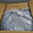 WDCOZY Dusty Blue Cloud Quilt Set Twin Size, Lightweight Soft Cross Stitch Bedspread, Farmhouse Rustic Country Coverlet, Spring Summer Thin Comforter, 2 Pieces, 2 Pillow Shams, 90x90 inches