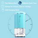 Contact Lens Cleaner, Portable Soft Contact Lens Cleaning Machine with USB Charger, Automatic Vibration Contact Lenses Cleaner Case for Traveling (Blue)