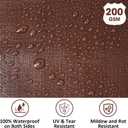 Heavy Duty Double-Sided Waterproof Poly Tarp 20x30 Feet 12mil Thick Polyethylene Tarps, Perfect for Outdoor Use, Plastic Cover & Mat for Tent Camping Storage Boat Bikes Vehicles, 20' x 30' 1psc