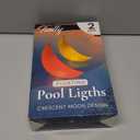 TIALLY Floating Pool Lights Solar Powered - 24" Ramadan Inflatable Light, Moon Floating Pool Decorations, Floating Solar Pool Lights for Swimming Pool, Weddings, Pool Party Decor (2 Pack)