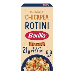 Barilla Chickpea Rotini Pasta, 8.8 oz - Vegan, Gluten Free, Non GMO & Kosher - Made with Plant Based Protein (EXP 03/01/27)