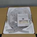 Ceiling Fans with Lights and Remote, 20'' Low Profile Flush Mount Ceiling Fan with 6 Speeds & 3 Color Temperature, 3000-6500K Dimmable Led Fandelier for Bedroom Livingroom, White