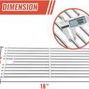 Grill Grates for Blaze 3, 4, 5 Burner Grill, BBQ Accessories for Blaze Premium LTE, Blaze Prelude LBM Grill Replacement Parts,4 Pack, Silver
