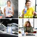 SAPPHIRE Hydrogen Water Bottle, 2025 Advanced 5th Generation SPE & PEM Technology, Portable & Rechargeable Hydrogen Water Bottle Generator, Chlorine & Ozone-Free, Stainless Steel 14oz