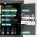 4 x Straw Holder for Cabinet Reusable Straw Organizer for Cupboard Tumbler Straw Storage Container for Counter Straw Dispenser for Kitchen Counters and Cupboards