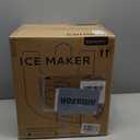 EUHOMY Nugget Ice Maker Countertop, 40Lbs/24H Pebble Ice Maker Machine, Self-Cleaning Countertop Sonic Ice Makers with Ice Scoop & Basket, Pellet Ice Maker Machine for Home/Kitchen/Office (Black)