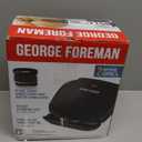 George Foreman 2-Serving Classic Plate Electric Indoor Grill and Panini Press, Black, Small Compact Size, GR10B