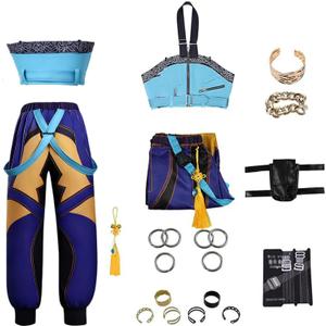 Women's Role-playing Costumes, Halloween Costume sets (XX-Large, Blue)