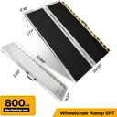 5FT Wheelchair Ramp for Home Entry, Steps & Thresholds, Folding Aluminum