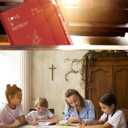 10 Sets Christian Bible Notebook Prayer Journal Bulk A6 Pocket Notebook with Pens for Women Men Family Teacher Sunday Church Christmas Bulk Gifts Box