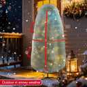 Upright Christmas Tree Bag for 6-6.5 Foot Tree, Heavy Duty Storage Bag for Artificial Xmas Tree, PE Material Waterproof Tear-Resistant Tree Cover with Reinforced Handles, Stand Up Storage Solution