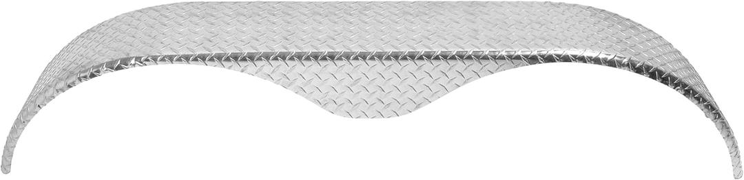 ALMULOO Aluminum Diamond Plate Tandem Axles Trailer Fenders Universal Compatible with Most 14" 15" 16" Tires Car Hauler Trailer, Cargo Trailer, Utility Trailer, Landscape Trailer 1 Pcs Silvery