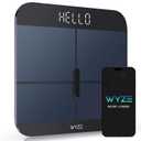 Wyze Smart Scale X - Digital Bathroom Scale for Body Weight, BMI, Body Fat, Muscle Mass, Heart Rate Monitor | Sync with Health Apps | for People, Baby & Pet, 400 lbs (Black)