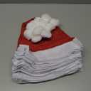 24 pcs Santa Hats, Bulk Santa Hats for Adults and Little One, Red Classic Christmas Caps, Gorros De Navidad