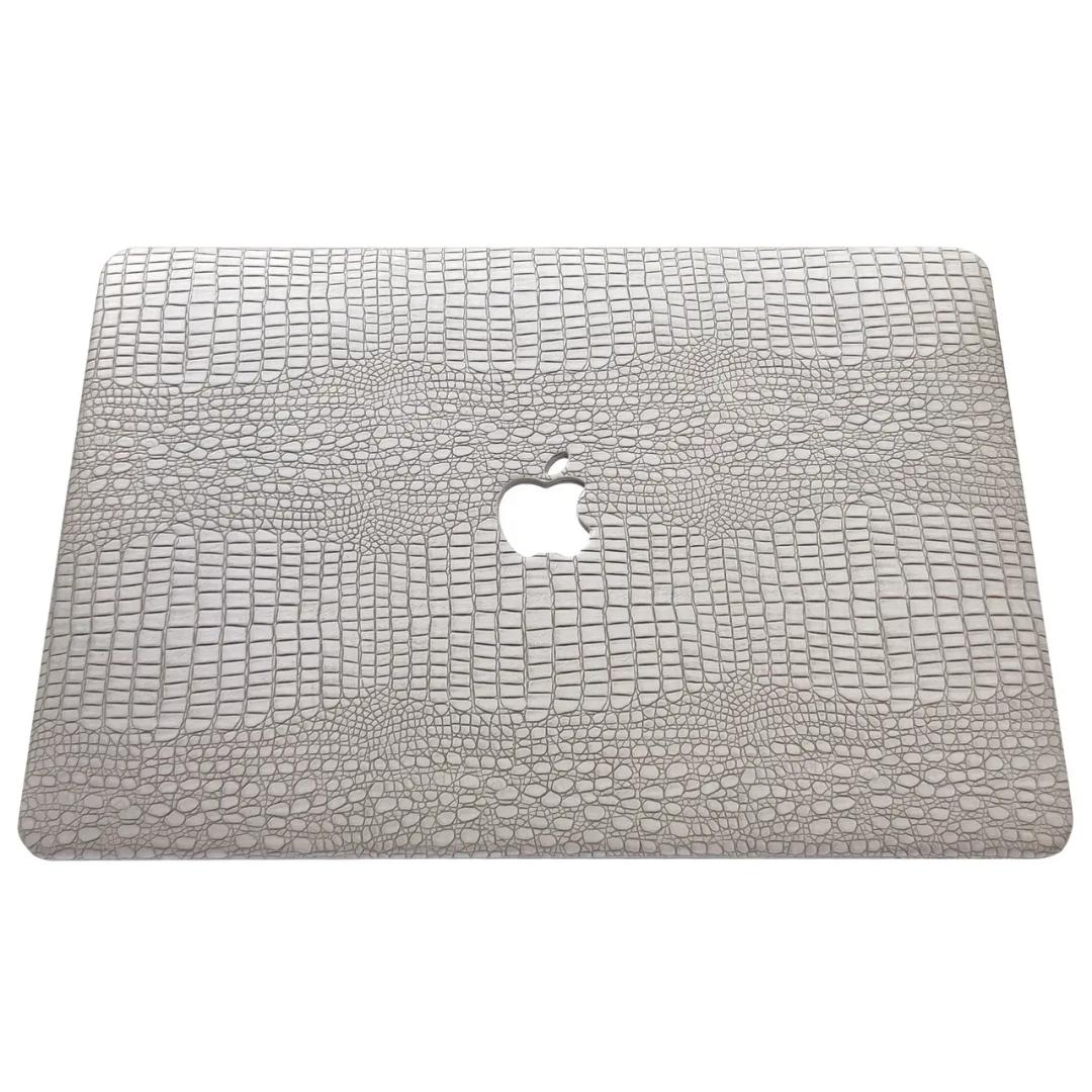 DTangLsm for Crocodile MacBook Air 13 inch Case 2025 2024-2022 M4 A3240 M3 A3113 M2 A2681, Crocodile Skin Alligator PU Leather Hard Shell Cover for MacBook Air 13.6 inch 