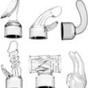 NUHUi 6X Massage Head Attachments Accessories Come with A Large Size Massager for Back