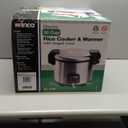 Winco Commercial-Grade Electric Rice Cooker with Hinged Cover, 30 Cup