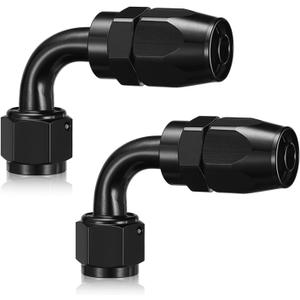 6AN 90 Degree Swivel Hose End Fitting Aluminum Seal AN Hose End Fitting for Braided Fuel Line