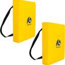 Boat Throwable Flotation Cushion,Emergency Marine Throwable Seat Cushion and Boat Throw Flotation Devices for Kayaks Canoes,Coast Guard USCG Approved Type IV PFD,Yellow-2PK