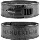 MANUEKLEAR Lifting Belt Lever for Men Women, 10mm Quick Locking Lever Belt Weightlifting with Adjustable Buckle, Lever Weight Lifting Belt for Powerlifting & Deadlifts, XL (39-45)