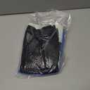 UJFQBH 3 Pieces African Bath Sponge African Net Long Net Bath Sponge Exfoliating Shower Body Scrubber Back Scrubber Skin Smoother,Great for Daily Use(Blue,Black,Off-White)