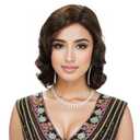 1920s wigs for women Long Flapper Vintage Wig Synthetic Heat Resistant Hair Full Wigs for Halloween Cosplay Costume Party Finger Wave Wigs(Brown)