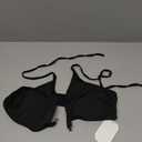 SOLY HUX Women's Halter Bikini Top Tie Back Bathing Suit Summer Beach Swimsuit Tops (Black, L)