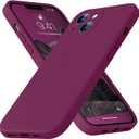 Ktele Compatible with iPhone 13 Case 6.1 inch Premium Liquid Silicone [Soft Microfiber Lining Anti-Scratch] Gel Rubber Full-Body Bumper Protection Camera Protect Case-Wine Red