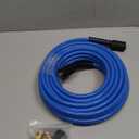 Hourleey Pressure Washer Hose 50 FT, 3600 PSI Flexible Kink Resistant Power Washer Hose Replacement, 1/4" Quick Connect Pressure Washer Hose Extension With M22 x 3/8", Blue