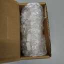 BlastHome Luxury Curtain Rings  Premium Metal with Quiet, Smooth, Removable Nylon Inserts  Pinhooks and Clips Included  1 1/2" Inside Diameter  18 Rings for Two Standard Curtains  Brushed White