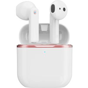 DRQQ Wireless Earbuds Bluetooth Earbuds Wireless Headphones IPX5 Waterproof Earphones Noise Cancelling Headset Deep Bass Long Battery Bluetooth Headphones with Mic for iPhone Android