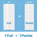 Cryspool® 1005 DE Filter Compatible with FNS Plus 60, 59003000, Jandy DEL/DEV60,DE6020, FS-2005, PFS3060, FC-9550,PG-1905, FG-1005, 7 Full + 1 Partial, 60 Sq.Ft DE Grid, 30 inch Height,1 Set